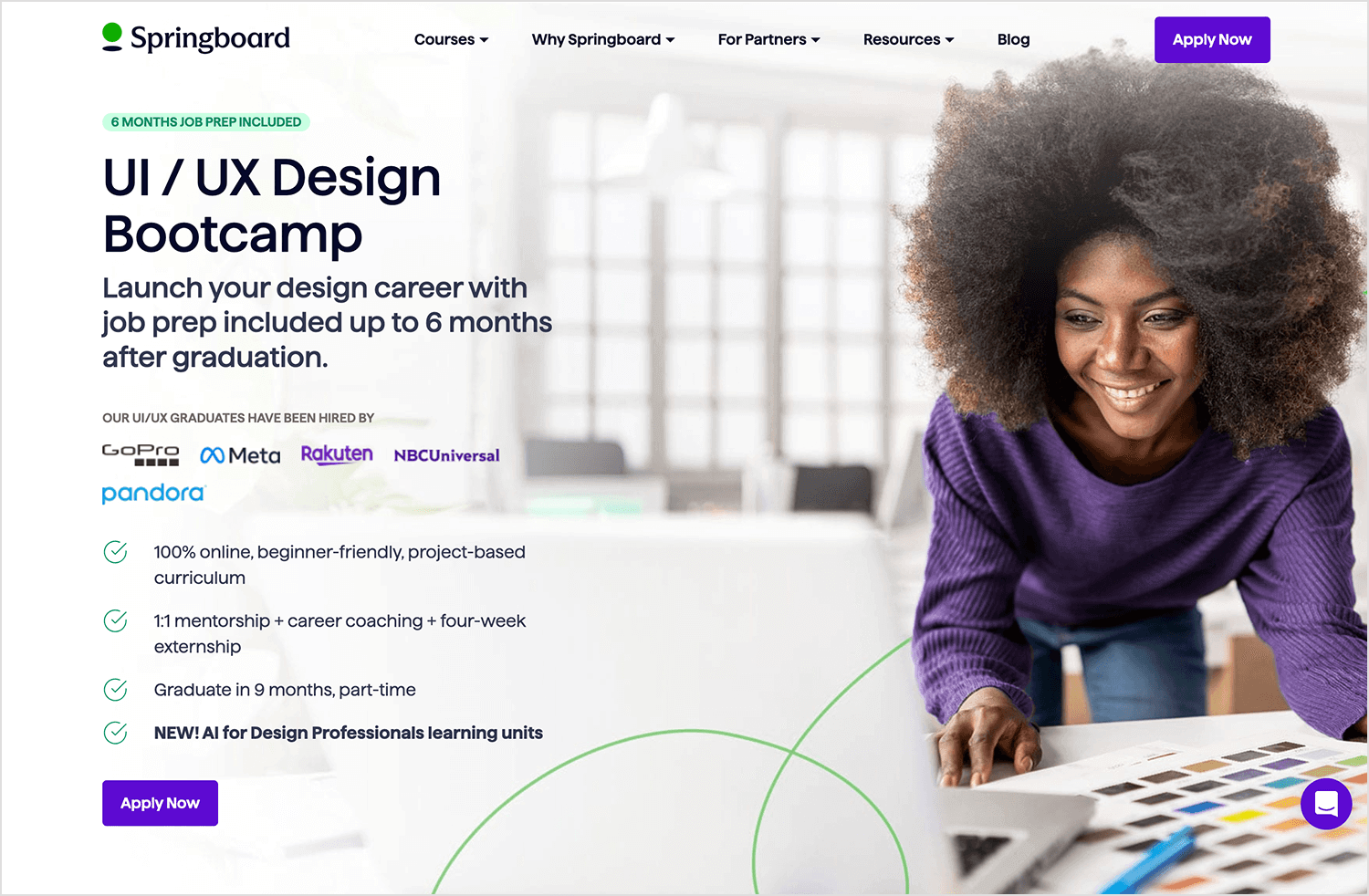Online UI/UX design course - Springboard